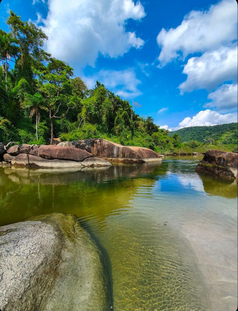 Natural river pool